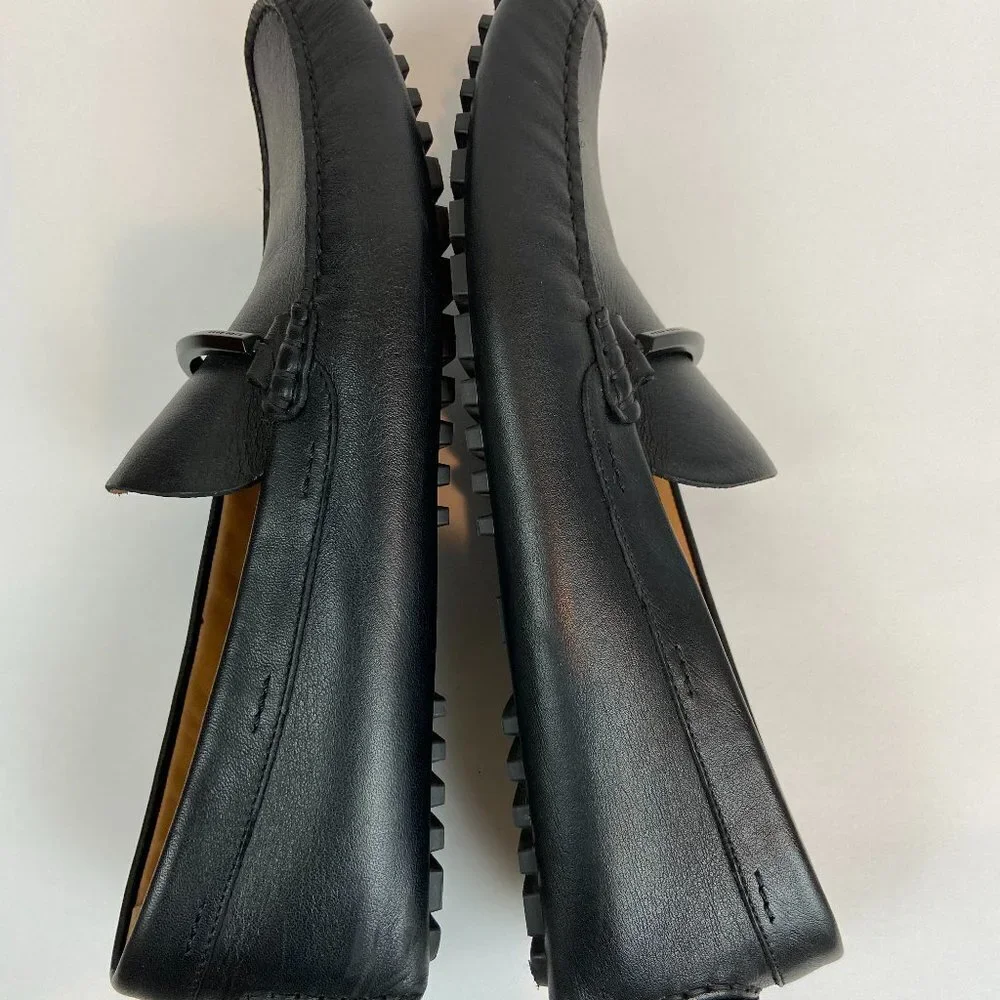 Hugo Boss Black Moccasins Driver  Loafers Soft Leather Sz 10 Like NEW